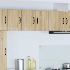   vidaXL Fali konyhaszekrény 2 pcs Sonoma tölgy 30 x 31 x 40 cm Faanyag