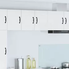   vidaXL Fali konyhaszekrény 2 pcs Magas Fényű Fehér 30 x 31 x 40 cm