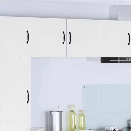 vidaXL Fali konyhaszekrény ajtóval 2 pcs Fehér 40 x 31 x 40 cm Faanyag