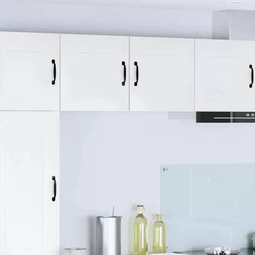 vidaXL Fali konyhaszekrény 2 pcs Magas Fényű Fehér 40 x 31 x 40 cm