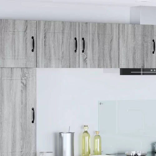 vidaXL Fali konyhaszekrény 2 pcs Szürke Sonoma 40 x 31 x 40 cm Faanyag