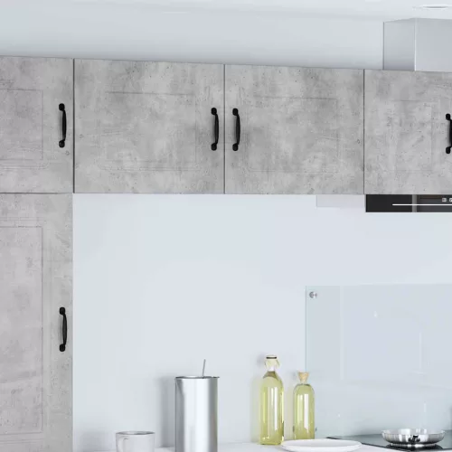 vidaXL Fali konyhaszekrény 2 pcs Beton Szürke 50 x 31 x 40 cm Faanyag