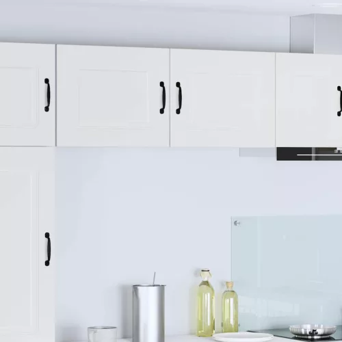 vidaXL Fali konyhaszekrény 2 pcs Magas Fényű Fehér 50 x 31 x 40 cm