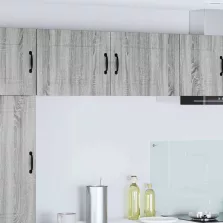   vidaXL Fali konyhaszekrény 2 pcs Szürke Sonoma 50 x 31 x 40 cm Faanyag
