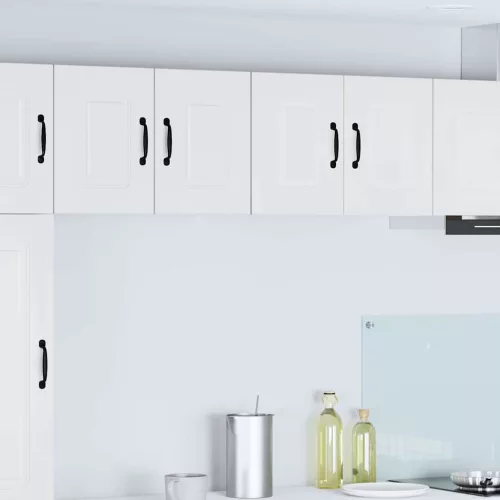 vidaXL Fali konyhaszekrény 2 pcs Magas Fényű Fehér 60 x 31 x 40 cm