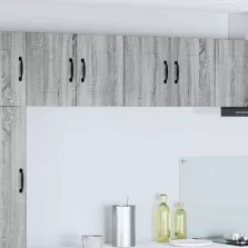   vidaXL Fali konyhaszekrény 2 pcs Szürke Sonoma 60 x 31 x 40 cm Faanyag