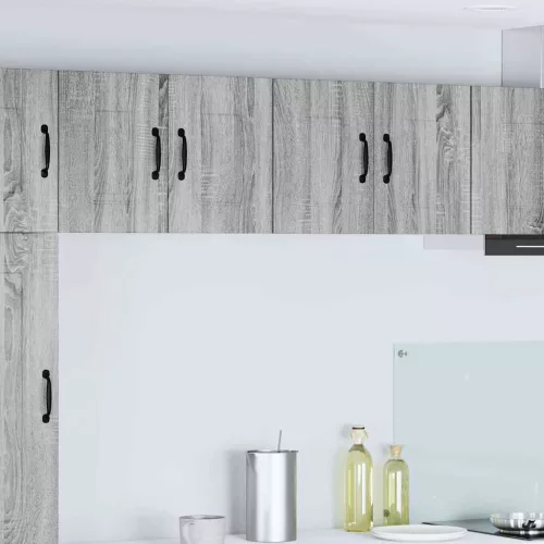 vidaXL Fali konyhaszekrény 2 pcs Szürke Sonoma 60 x 31 x 40 cm Faanyag