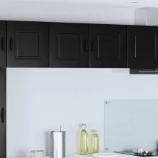   vidaXL Konyhaszekrény tárolóval Kalmar Fekete 80 x 31 x 40 cm Faanyag