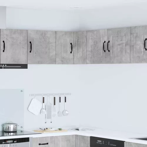vidaXL Fali konyhaszekrény Beton Szürke 57 x 57 x 40 cm Faanyag