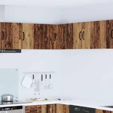   vidaXL Fali konyhaszekrény polcokkal Öreg fa 57 x 57 x 40 cm Faanyag