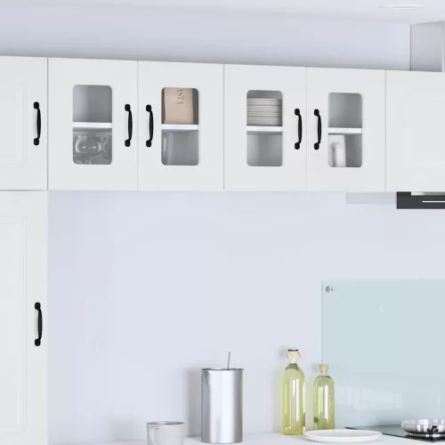 vidaXL Mosogatógép panel Kalmar 2 pcs Fehér 60 x 31 x 40 cm Faanyag