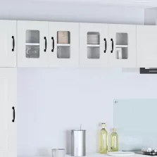   vidaXL Fali konyhaszekrény 2 pcs Magas Fényű Fehér 60 x 31 x 40 cm