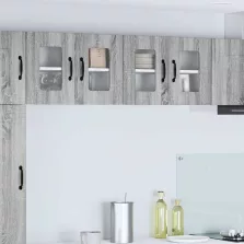   vidaXL Fali konyhaszekrény 2 pcs Szürke Sonoma 60 x 31 x 40 cm Faanyag