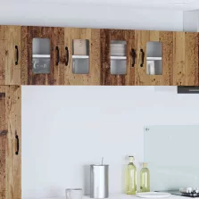   vidaXL Fali konyhaszekrény polcokkal Öreg fa 60 x 31 x 40 cm Faanyag