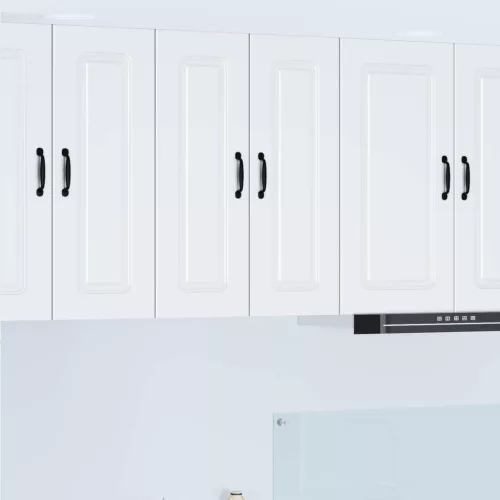 vidaXL Mosogatógép panel Kalmar 2 pcs Fehér 30 x 31 x 80 cm Faanyag