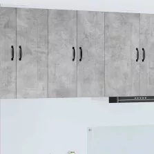   vidaXL Fali konyhaszekrény Beton Szürke 30 x 31 x 80 cm Faanyag