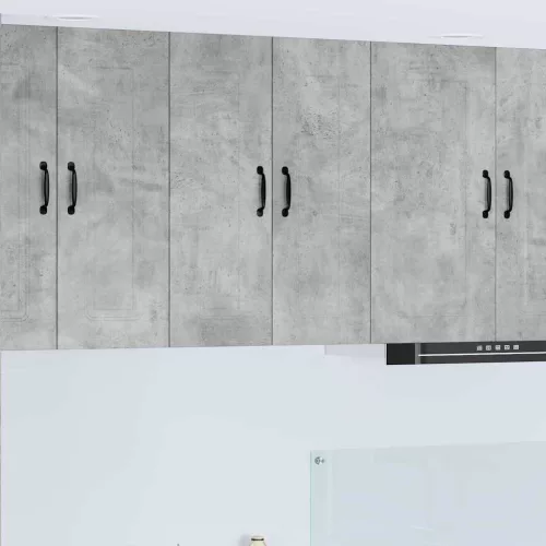 vidaXL Fali konyhaszekrény Beton Szürke 30 x 31 x 80 cm Faanyag