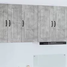   vidaXL Mosogatógép panel Kalmar Beton Szürke 40 x 31 x 80 cm Faanyag