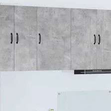   vidaXL Fali konyhaszekrény Beton Szürke 50 x 31 x 80 cm Faanyag