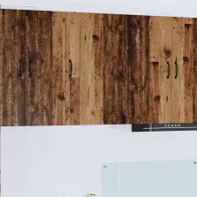   vidaXL Fali konyhaszekrény polcokkal Öreg fa 50 x 31 x 80 cm Faanyag