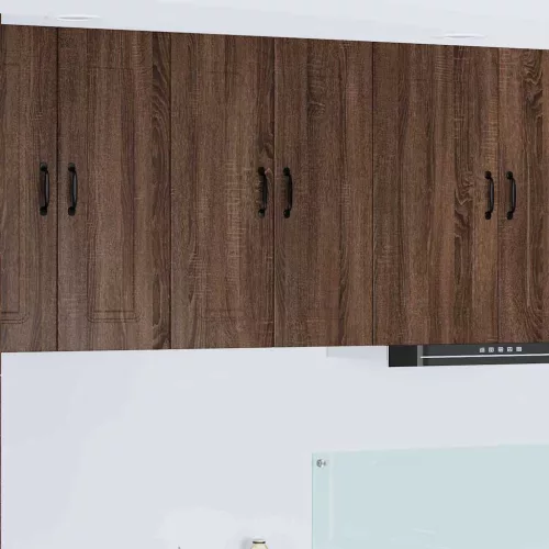 vidaXL Fali konyhaszekrény ajtóval Barna Tölgy 60 x 31 x 80 cm Faanyag