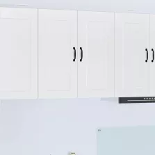   vidaXL Fali konyhaszekrény Magas Fényű Fehér 80 x 31 x 80 cm Faanyag