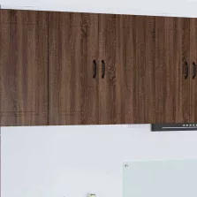   vidaXL Fali konyhaszekrény ajtóval Barna Tölgy 80 x 31 x 80 cm Faanyag