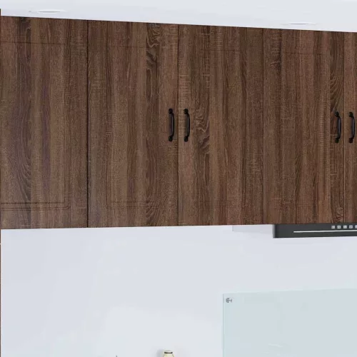 vidaXL Fali konyhaszekrény ajtóval Barna Tölgy 80 x 31 x 80 cm Faanyag