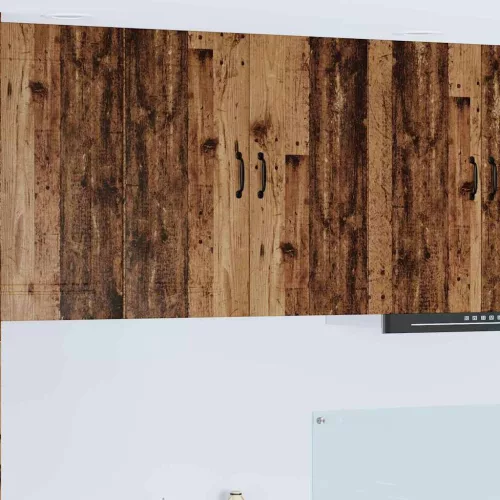 vidaXL Fali konyhaszekrény polcokkal Öreg fa 80 x 31 x 80 cm Faanyag