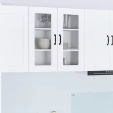   vidaXL Fali konyhaszekrény polcokkal Fehér 80 x 31 x 80 cm Faanyag