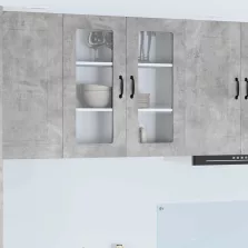   vidaXL Fali konyhaszekrény Beton Szürke 80 x 31 x 80 cm Faanyag