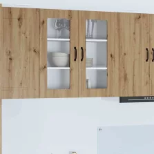   vidaXL Fali konyhaszekrény Artisan tölgy 80 x 31 x 80 cm Faanyag