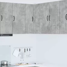   vidaXL Fali konyhaszekrény Beton Szürke 57 x 57 x 80 cm Faanyag