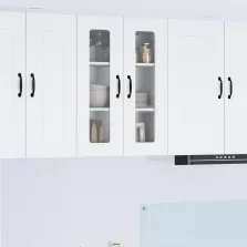   vidaXL Fali konyhaszekrény polcokkal Fehér 60 x 31 x 80 cm Faanyag