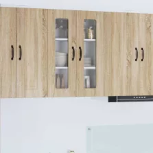   vidaXL Fali konyhaszekrény Sonoma tölgy 60 x 31 x 80 cm Faanyag