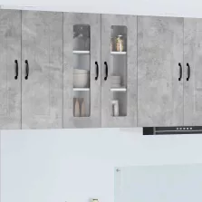   vidaXL Fali konyhaszekrény Beton Szürke 60 x 31 x 80 cm Faanyag