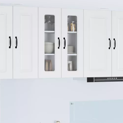 vidaXL Fali konyhaszekrény Magas Fényű Fehér 60 x 31 x 80 cm Faanyag