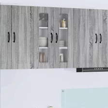   vidaXL Fali konyhaszekrény Szürke Sonoma 60 x 31 x 80 cm Faanyag