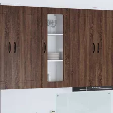   vidaXL Fali konyhaszekrény Barna Tölgy 40 x 31 x 100 cm Faanyag