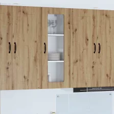   vidaXL Fali konyhaszekrény Artisan tölgy 40 x 31 x 100 cm Faanyag