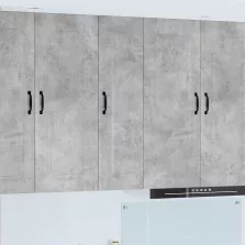   vidaXL Fali konyhaszekrény Beton Szürke 30 x 31 x 100 cm Faanyag