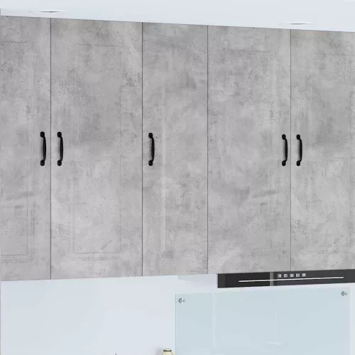 vidaXL Fali konyhaszekrény Beton Szürke 30 x 31 x 100 cm Faanyag