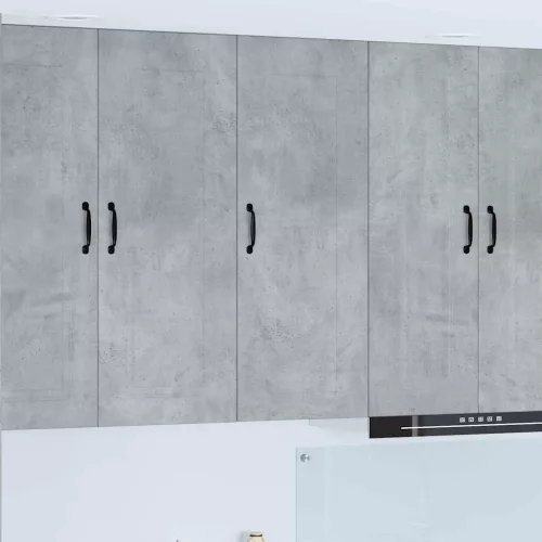 vidaXL Fali konyhaszekrény Beton Szürke 40 x 31 x 100 cm Faanyag