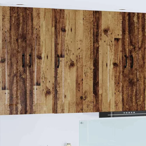 vidaXL Fali konyhaszekrény polcokkal Öreg fa 50 x 31 x 100 cm Faanyag