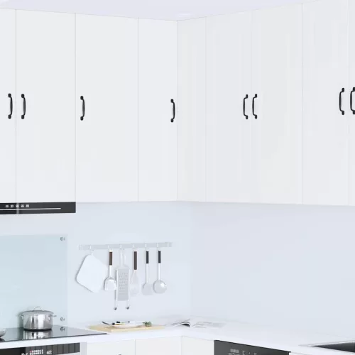 vidaXL Fali konyhaszekrény polcokkal Fehér 57 x 57 x 100 cm Faanyag