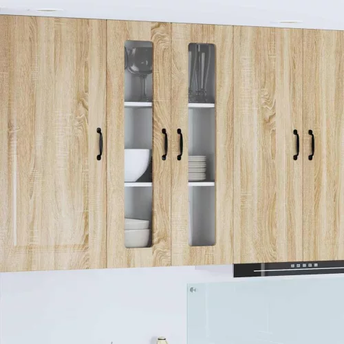 vidaXL Fali konyhaszekrény Sonoma tölgy 60 x 31 x 100 cm Faanyag