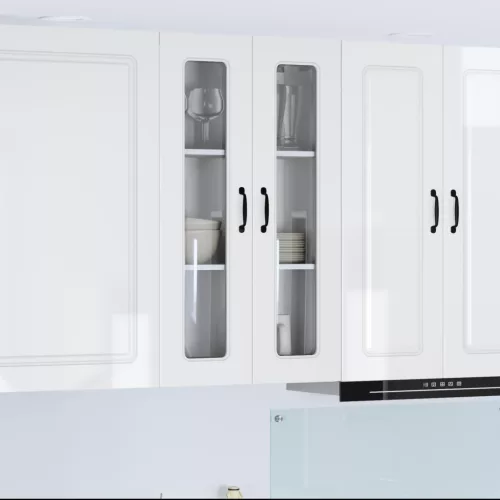 vidaXL Mosogatógép panel Kalmar Magas Fényű Fehér 60 x 31 x 100 cm