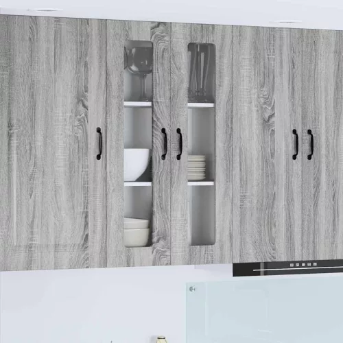 vidaXL Fali konyhaszekrény Szürke Sonoma 60 x 31 x 100 cm Faanyag