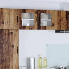   vidaXL Fali konyhaszekrény polcokkal Öreg fa 40 x 31 x 40 cm Faanyag