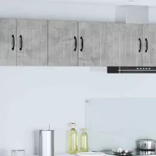   vidaXL Fali konyhaszekrény 2 pcs Beton Szürke 30 x 31 x 40 cm Faanyag